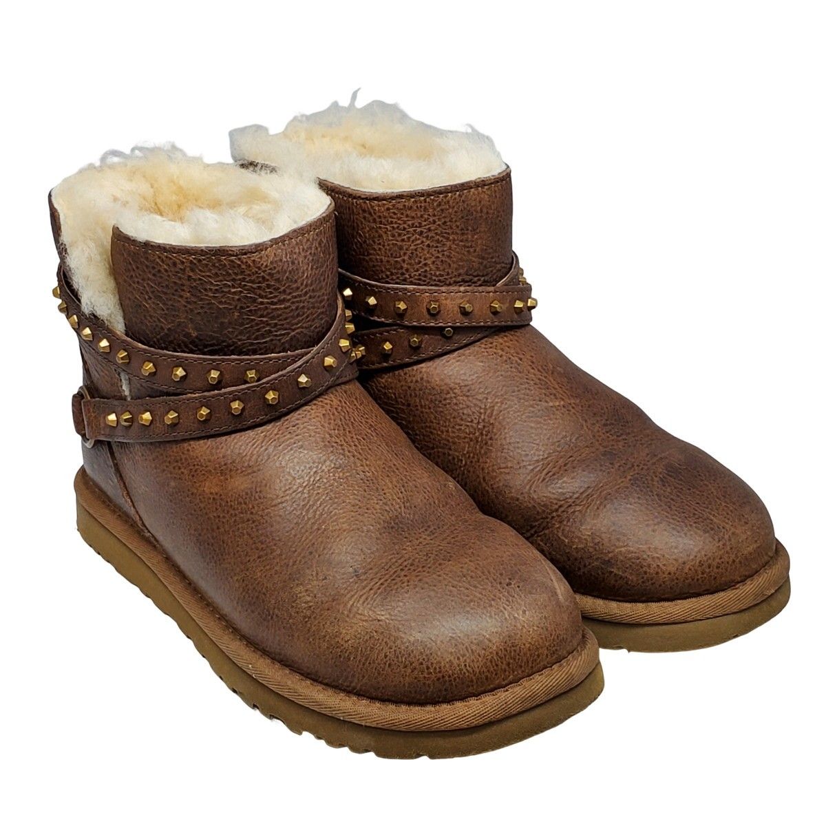 UGG アグ UGG EMERSEN スタッズブーツ ムートン レザーブーツ 靴