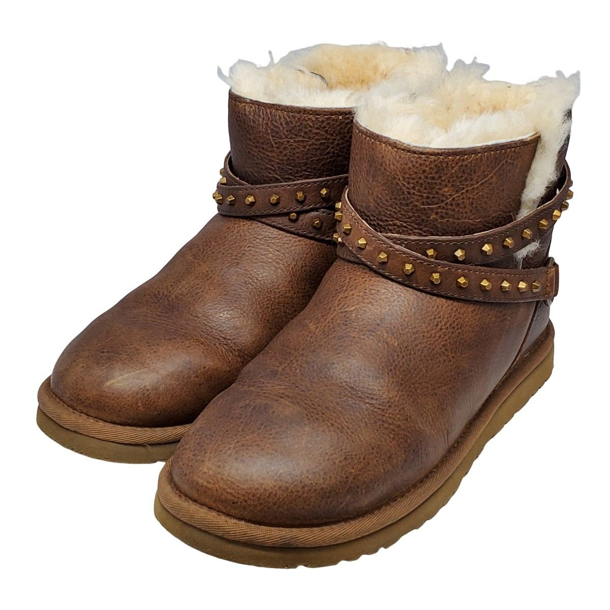 UGG アグ UGG EMERSEN スタッズブーツ ムートン レザーブーツ 靴