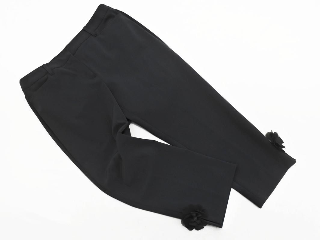 TO BE CHIC トゥービーシック 大きいサイズ リボン クロップド パンツ