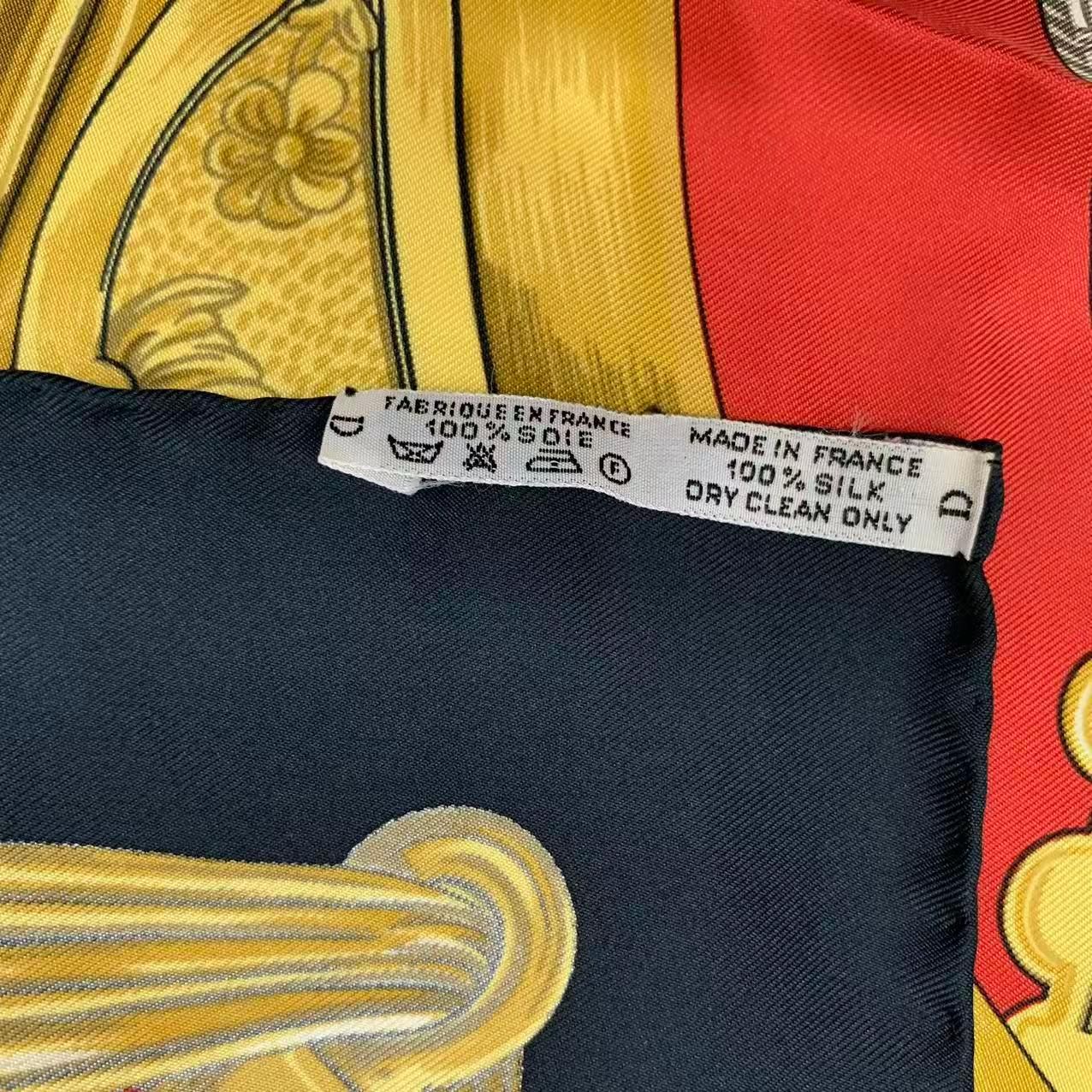 極美品 HERMES エルメス カレ90 ETRIERS 鐙柄 馬具柄 スカーフ シルク