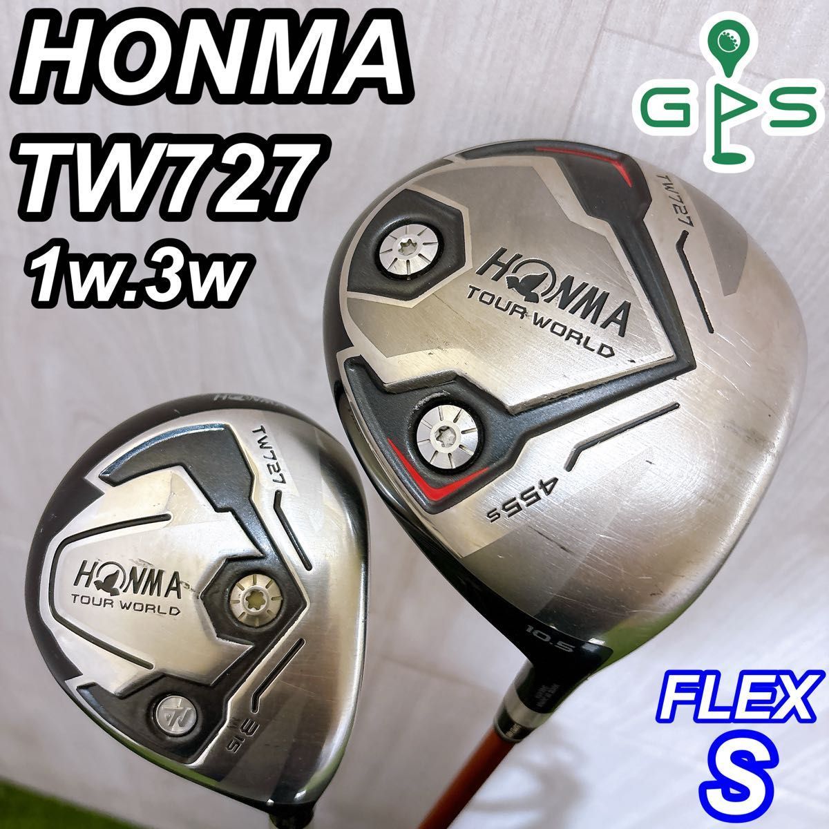 HONMA ホンマ ツアーワールド TW727 メンズ 1w 3w 右 S 2本 - メルカリ