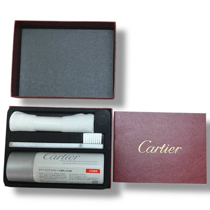 80]251221-8698-323 KT300 Cartier レッドレザー ボックス 腕時計 指輪
