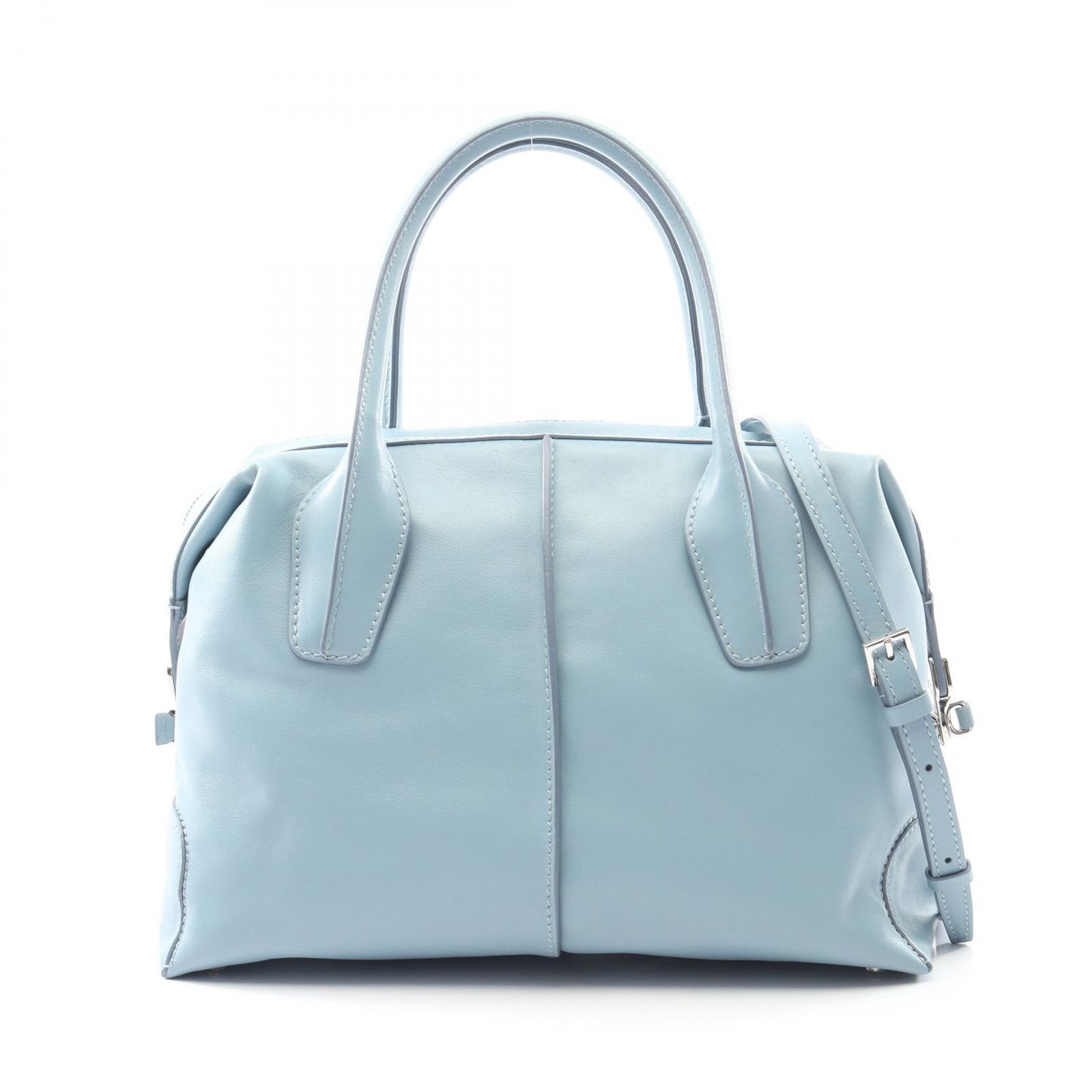 トッズ TOD'S ハンドバッグ Dスタイリング ライトブルー レザー D