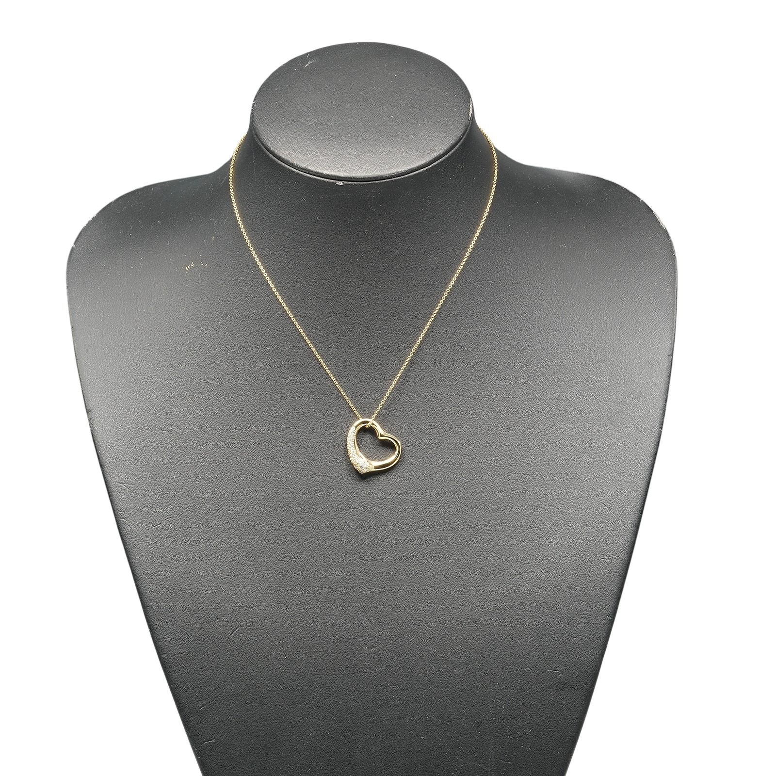 TIFFANY&Co.】ティファニー オープンハート K18イエローゴールド