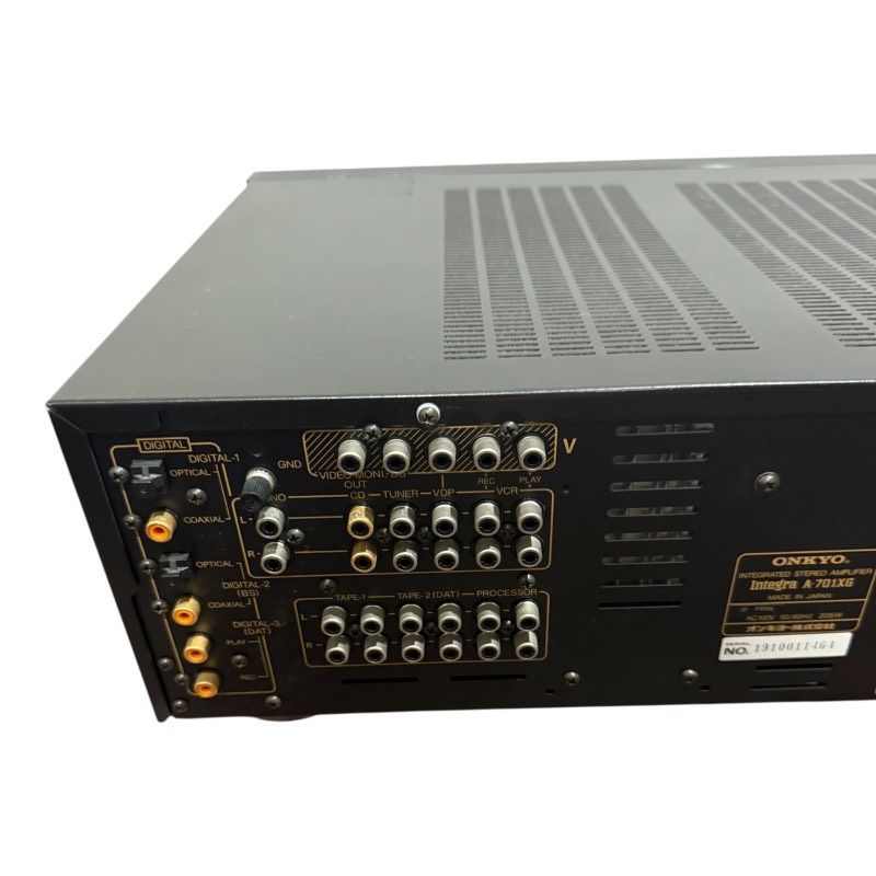 ONKYO Integra A-701XG プリメインアンプ 動作確認済み - メルカリ