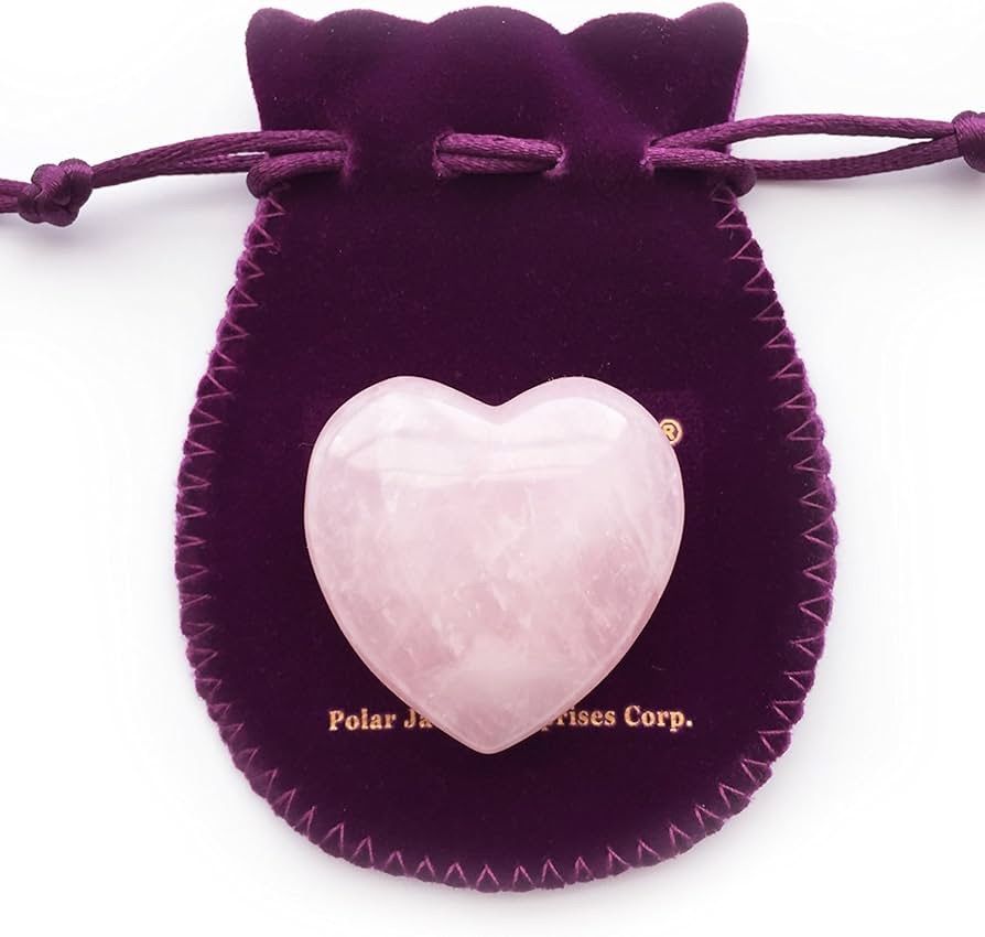 ハート型ローズクォーツ 天然石 置物 クリスタル 浄化グッズ 恋愛運