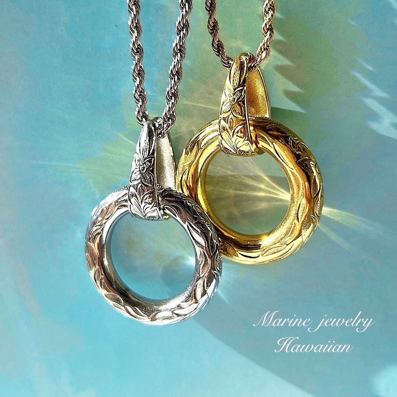 新色追加》 Eternal Lei プルメリア ハワイアンジュエリー ステンレス