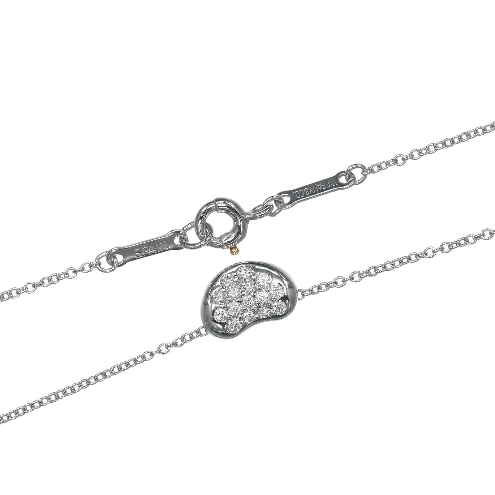 TIFFANY&Co.】ティファニー ビーン Pt950プラチナ×ダイヤモンド 