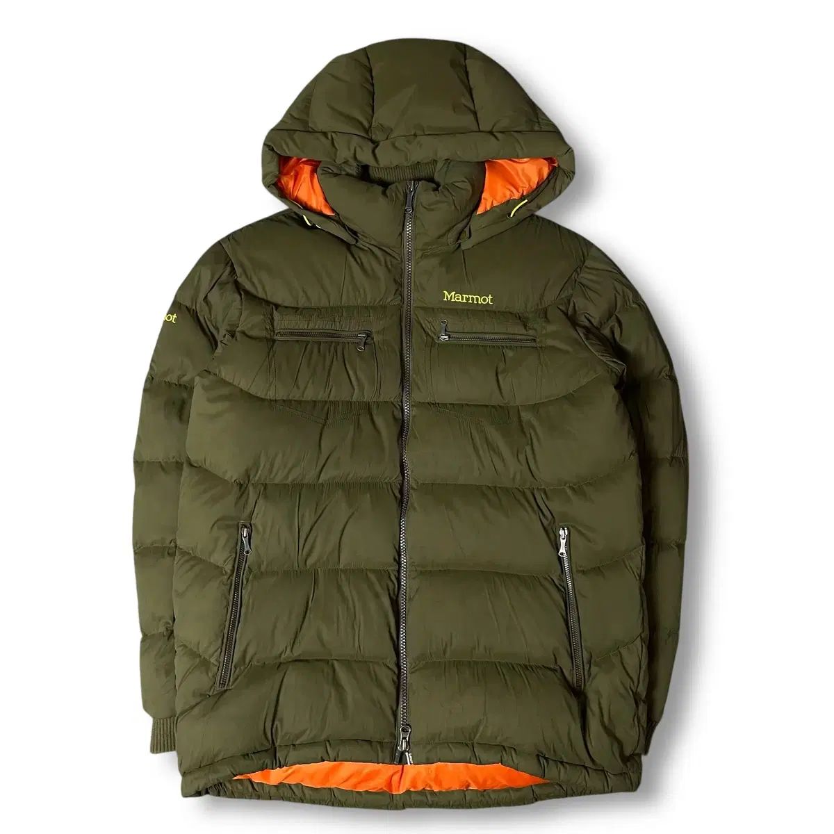 MARMOT カーキ ダウン ジャケット 95 - メルカリ