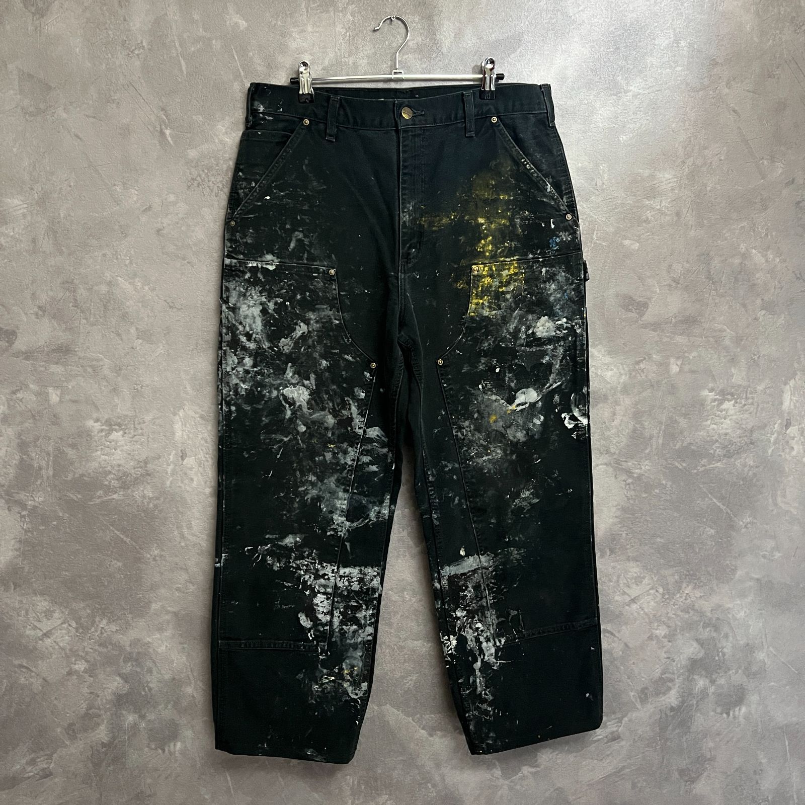carhartt ダブルニー ペインターパンツ ブラック サイズ33×36 鬼