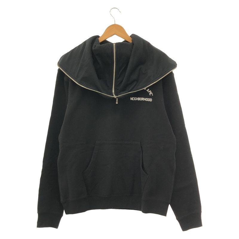 中古】A BATHING APE × NEIGHBORHOOD TWO FACE HALF ZIP PULLOVER