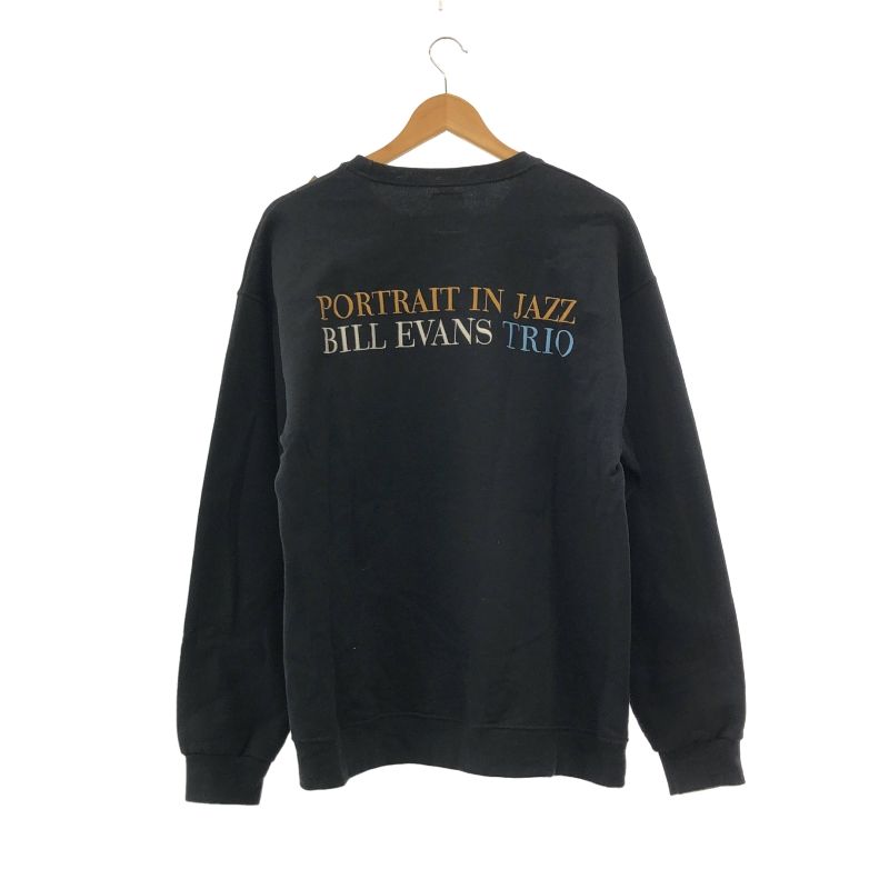 中古】WACKO MARIA BILL EVANS SWEAT SHIRT スウェット L ブラック