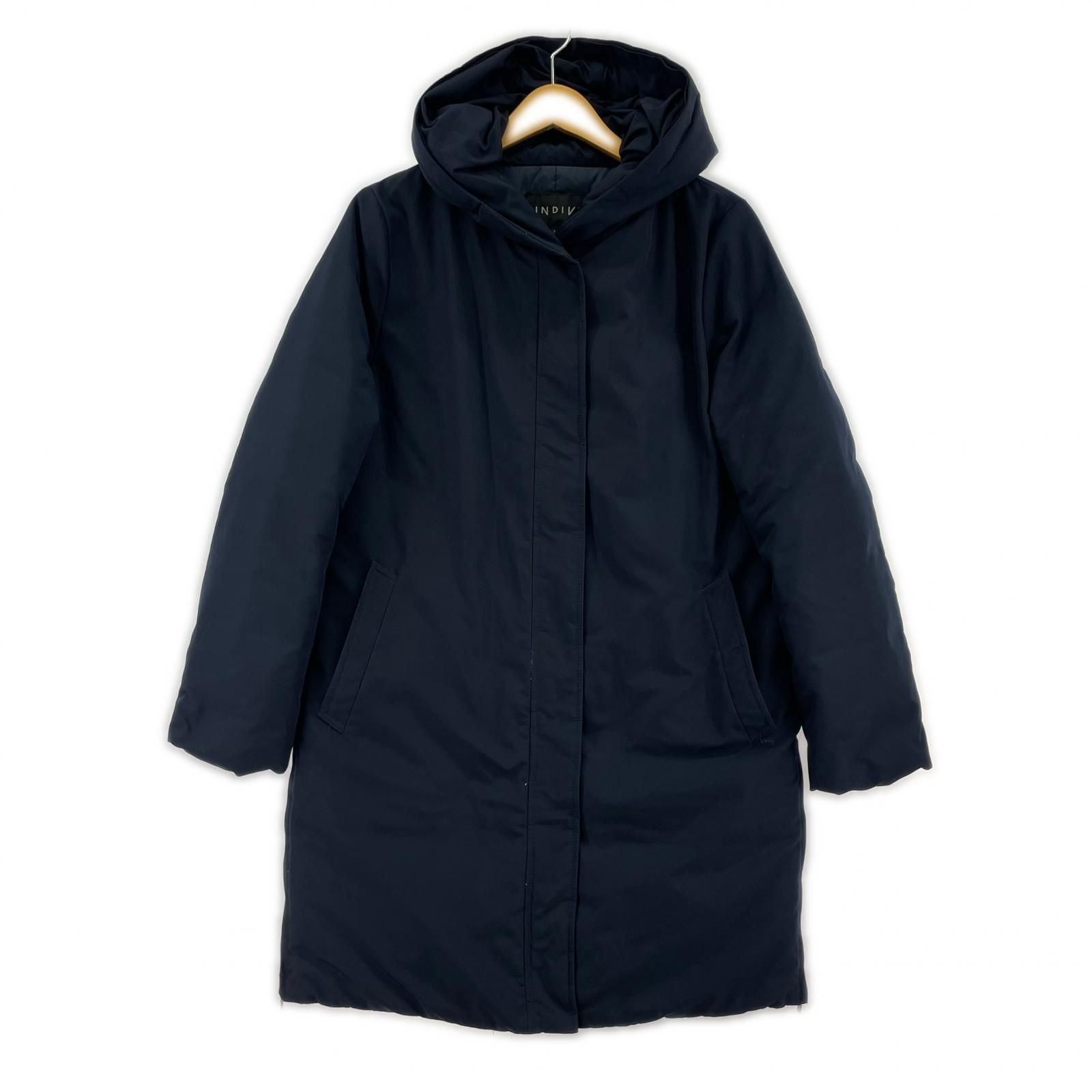 INDIVI インディヴィ ダウンコート size38/ネイビー - メルカリ