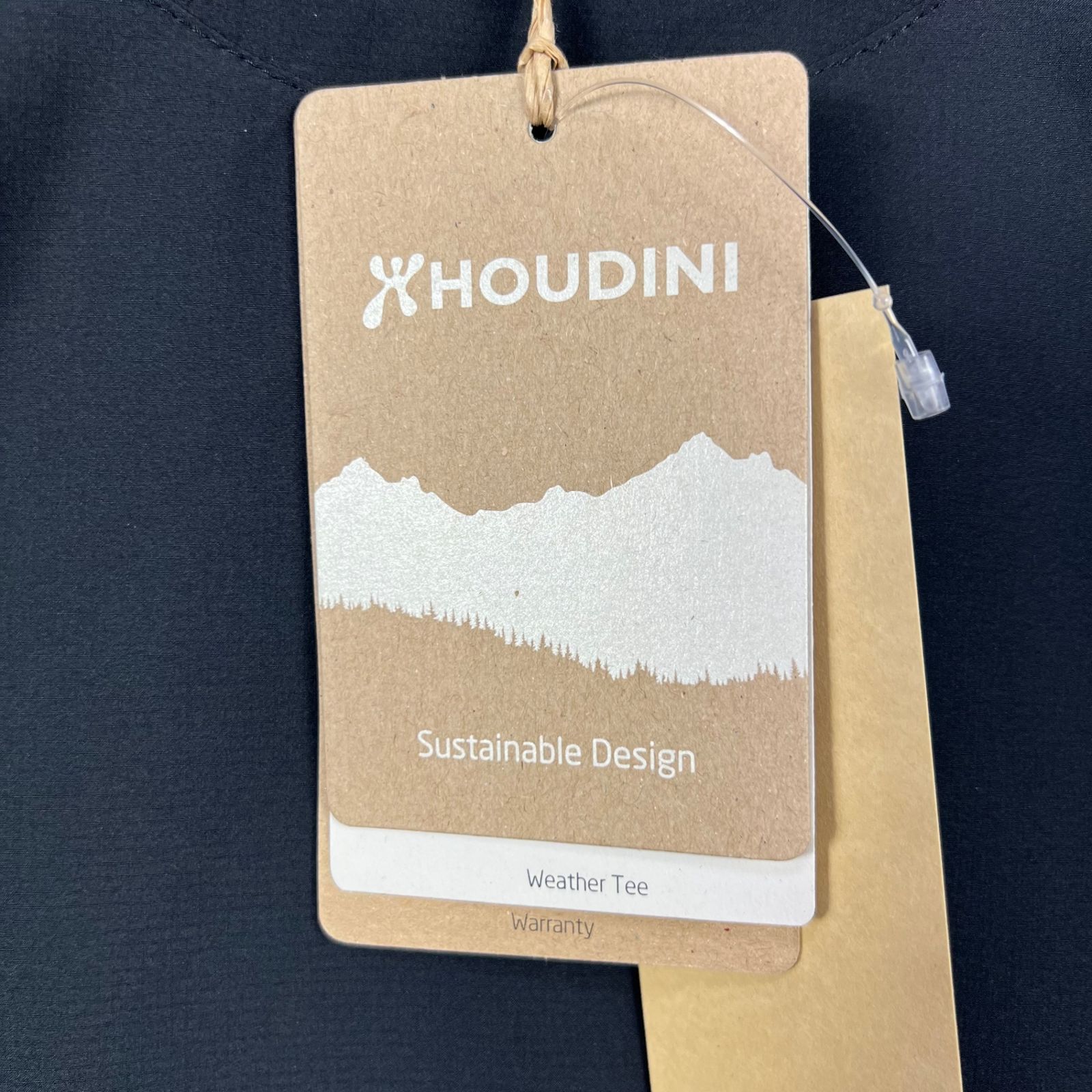 Unisex M ブラック系 Houdini フーディニ ウェザー ティー Weather Tee 159784 TRUE BLACK z 化繊 ショートスリーブTシャツ クルーネック インナー
