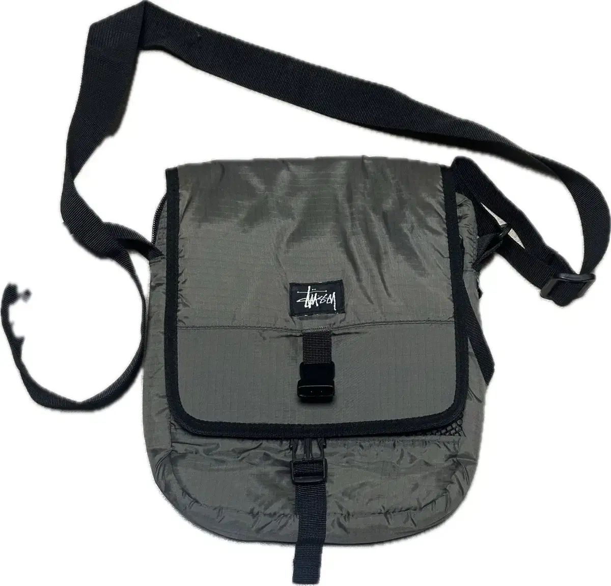 90s STUSSY クロスバック カーキ stussy old STUSSY 90 “刺繍ロゴ” 紺 