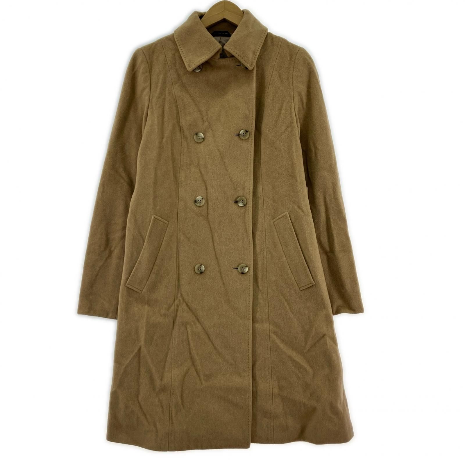 SALE12/31まで!! COMME CA DU MODE ベルベットコート COMME CA DU MODE コムサ・デ・モード ウール混 ベルト付きコート