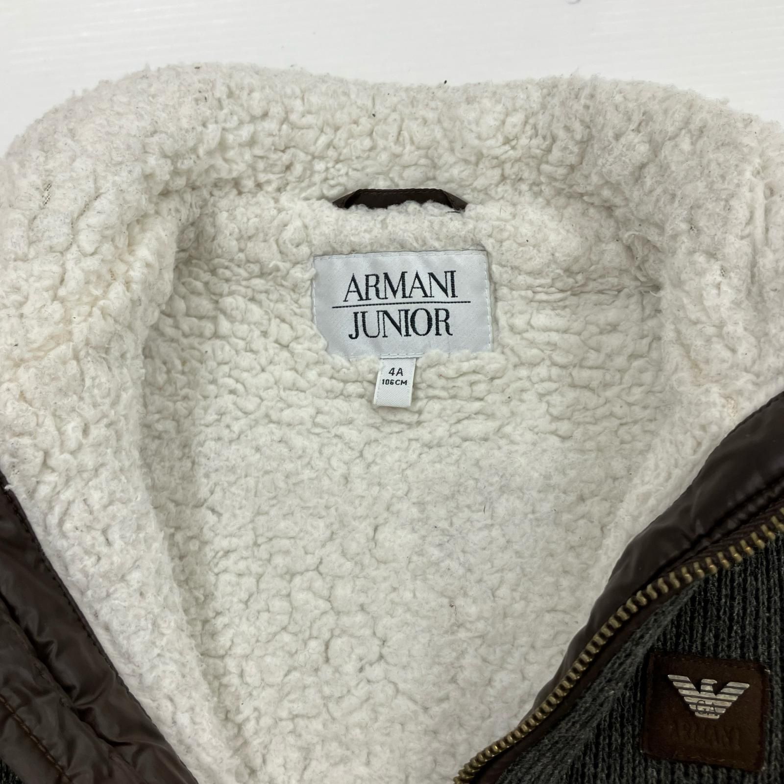 ARMANI JUNIOR アルマーニ ジュニア 裏ボア 切替ジャケット size106cm