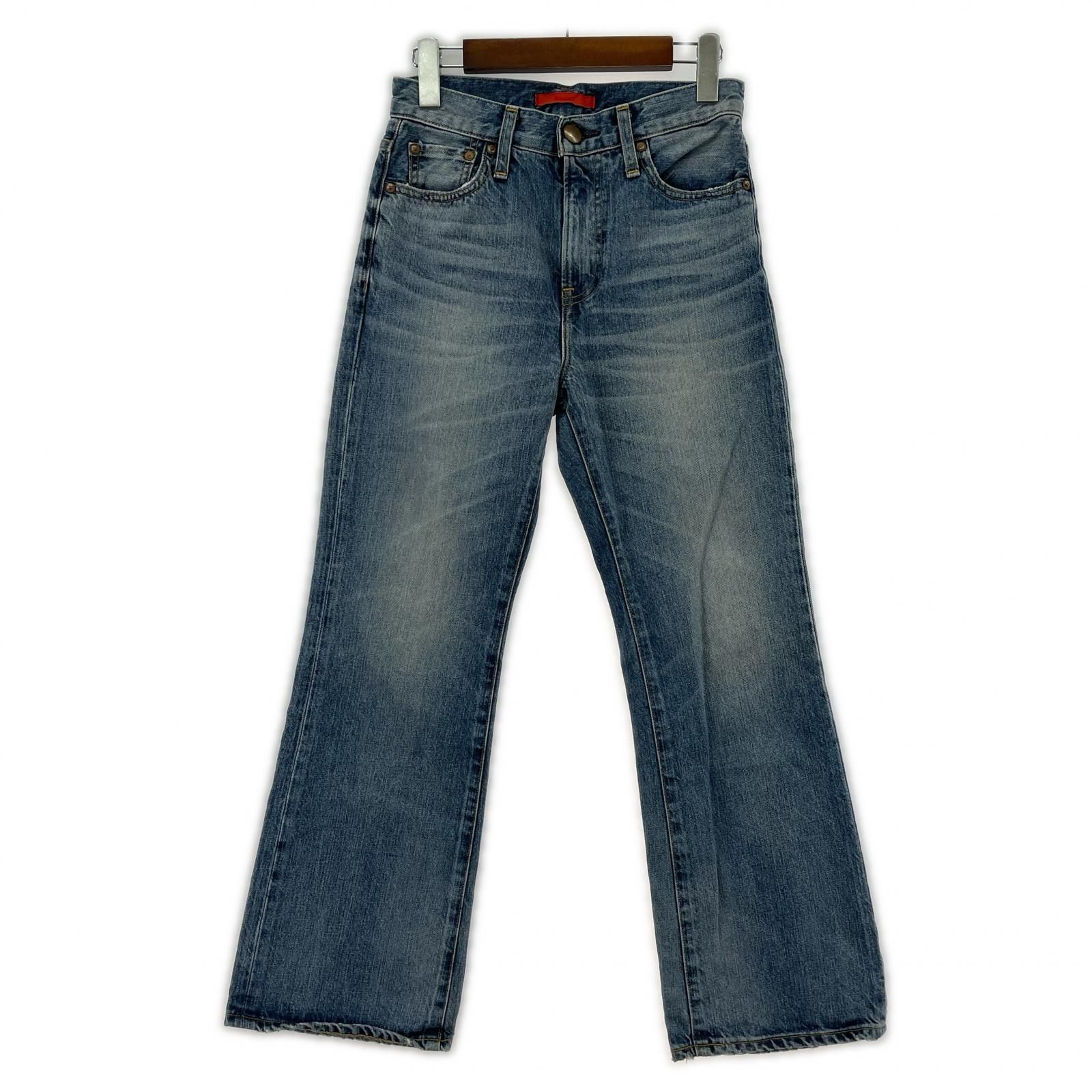 RED CARD レッドカード フレアデニムパンツ size22/ブルー系 - メルカリ