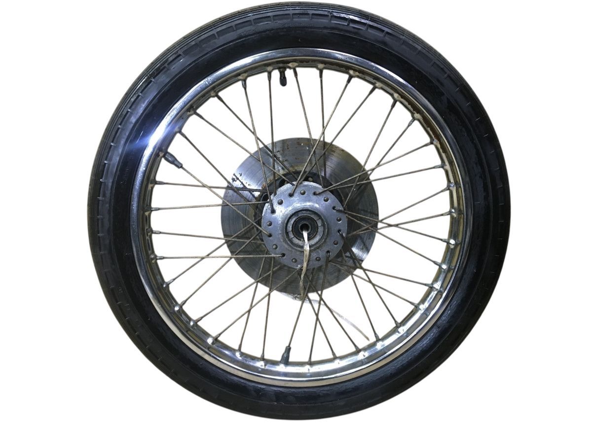 GT125 GN125 フロントホイール SUZUKI GT125 1977年式 最終型 フロントホイール ディスク付 レストア