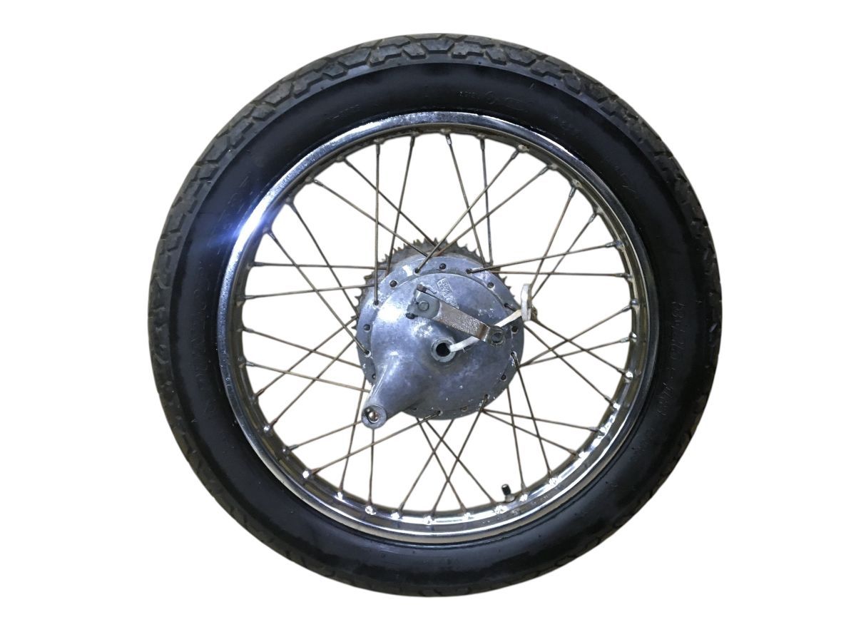 GT125 リアホイール タイヤ付き SUZUKI GT125 1977年式 最終型 リアホイール レストア 組み換え