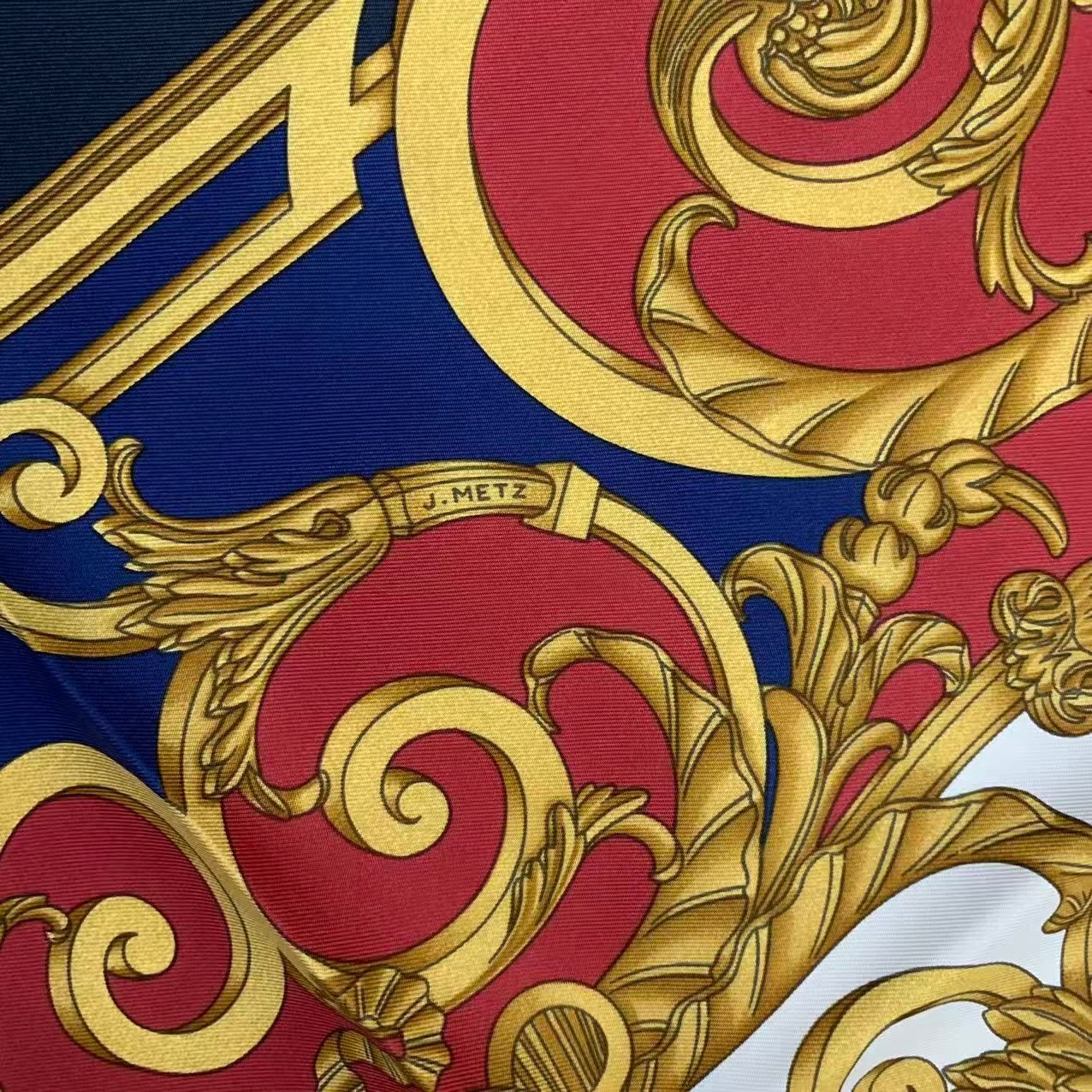 新品同様 HERMES エルメス スカーフ カレ90 LES TUILERIES