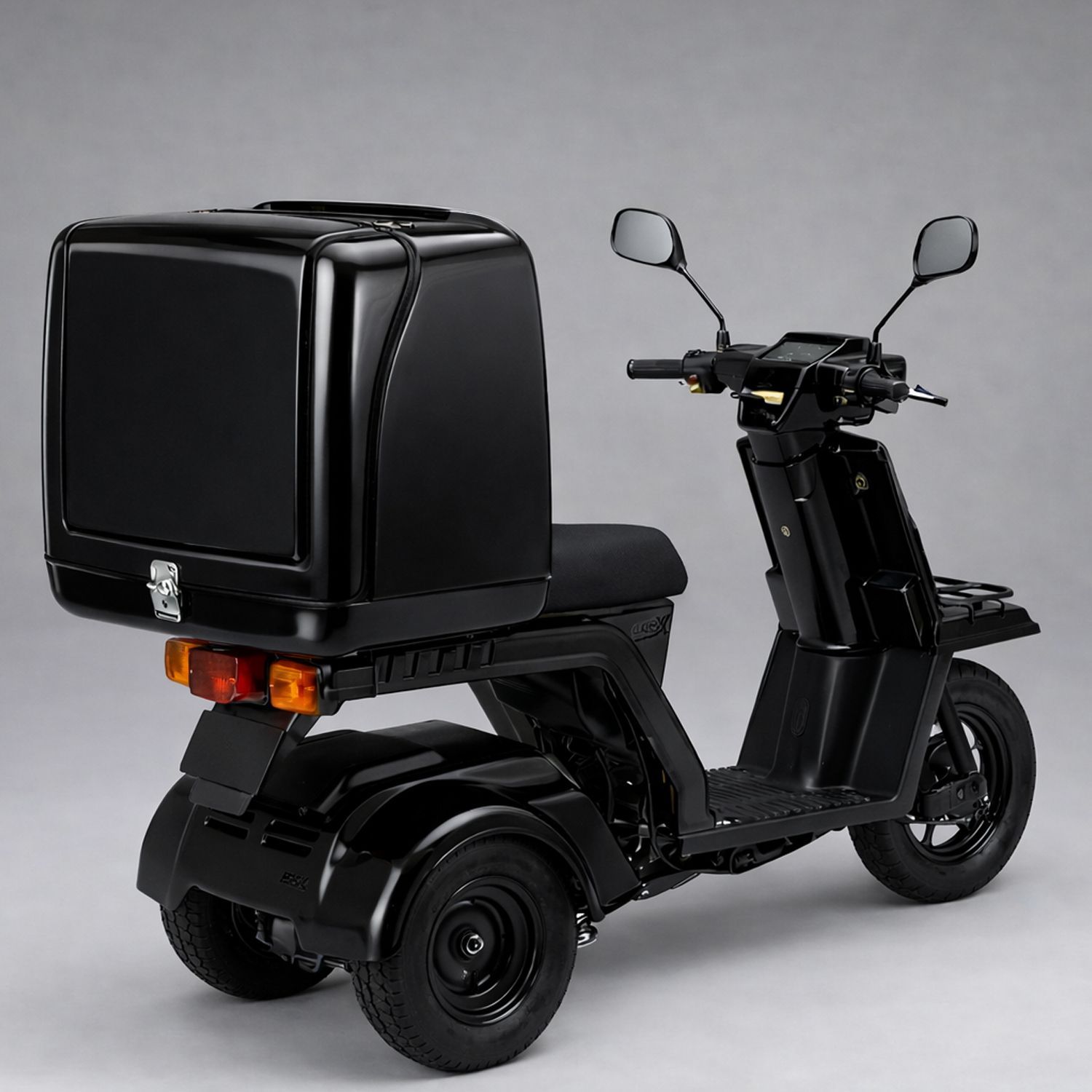 デリバリーボックス ジャイロX専用設計 大容量 LEDブレーキランプ付 鍵