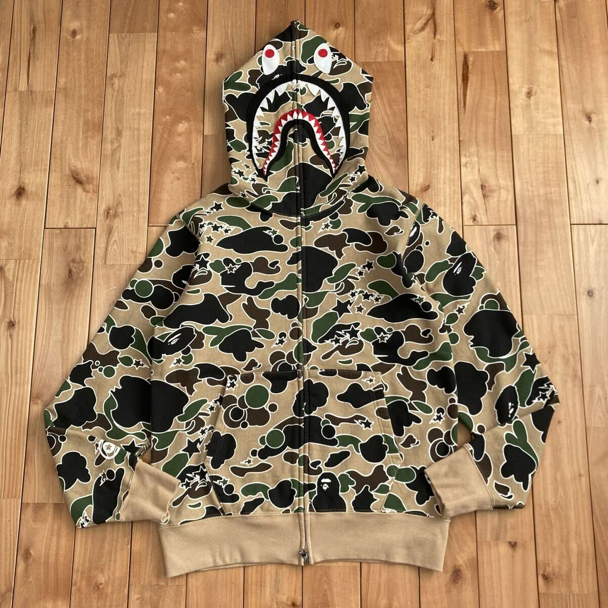 Sta Camo シャーク パーカー Mサイズ shark full zip hoodie a bathing