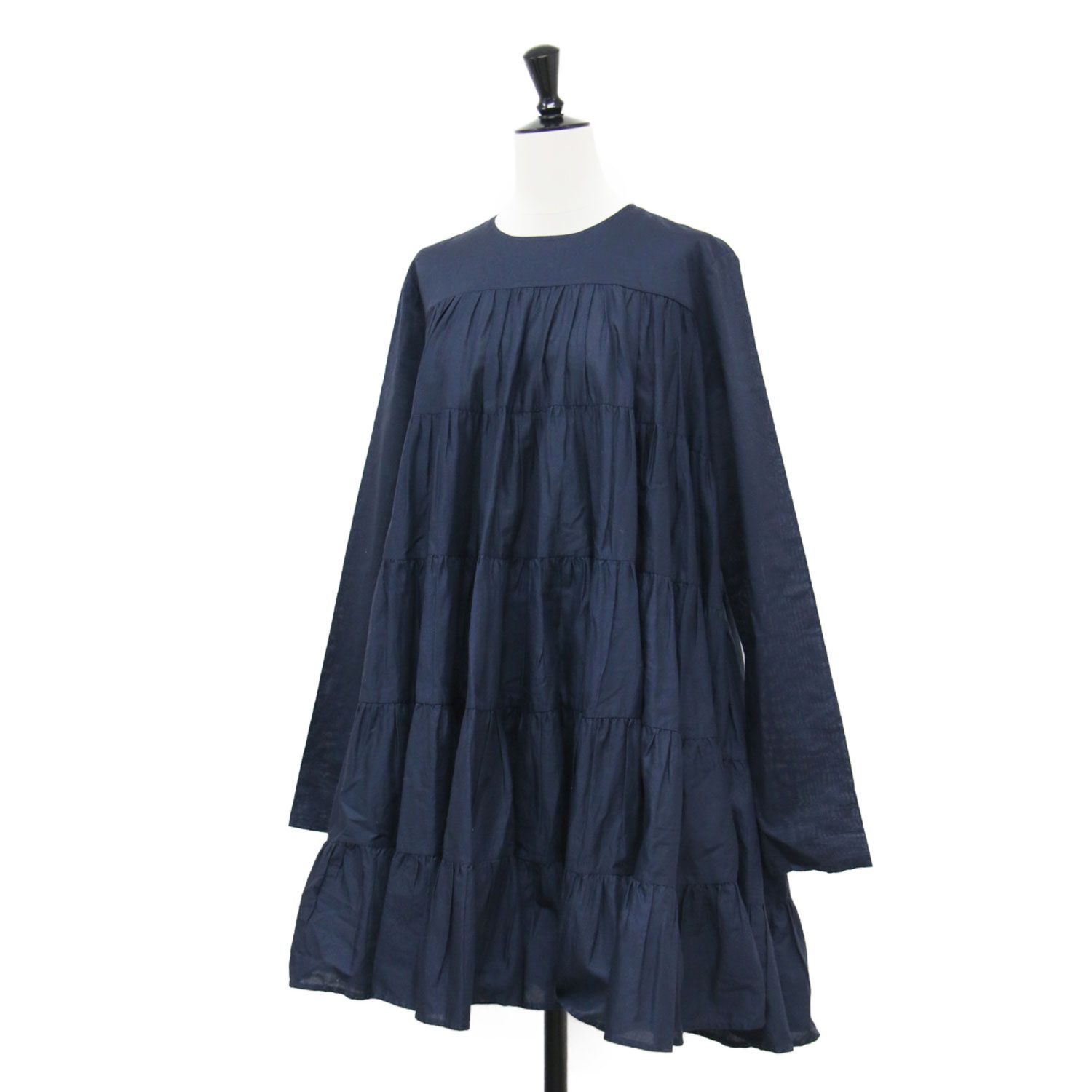 ✨トゥモローランド別注✨Merlette SOLIMAN DRESSワンピース紺 Merlette マーレット × TOMORROWLAND 別注 ワンピース ネイビー 紺