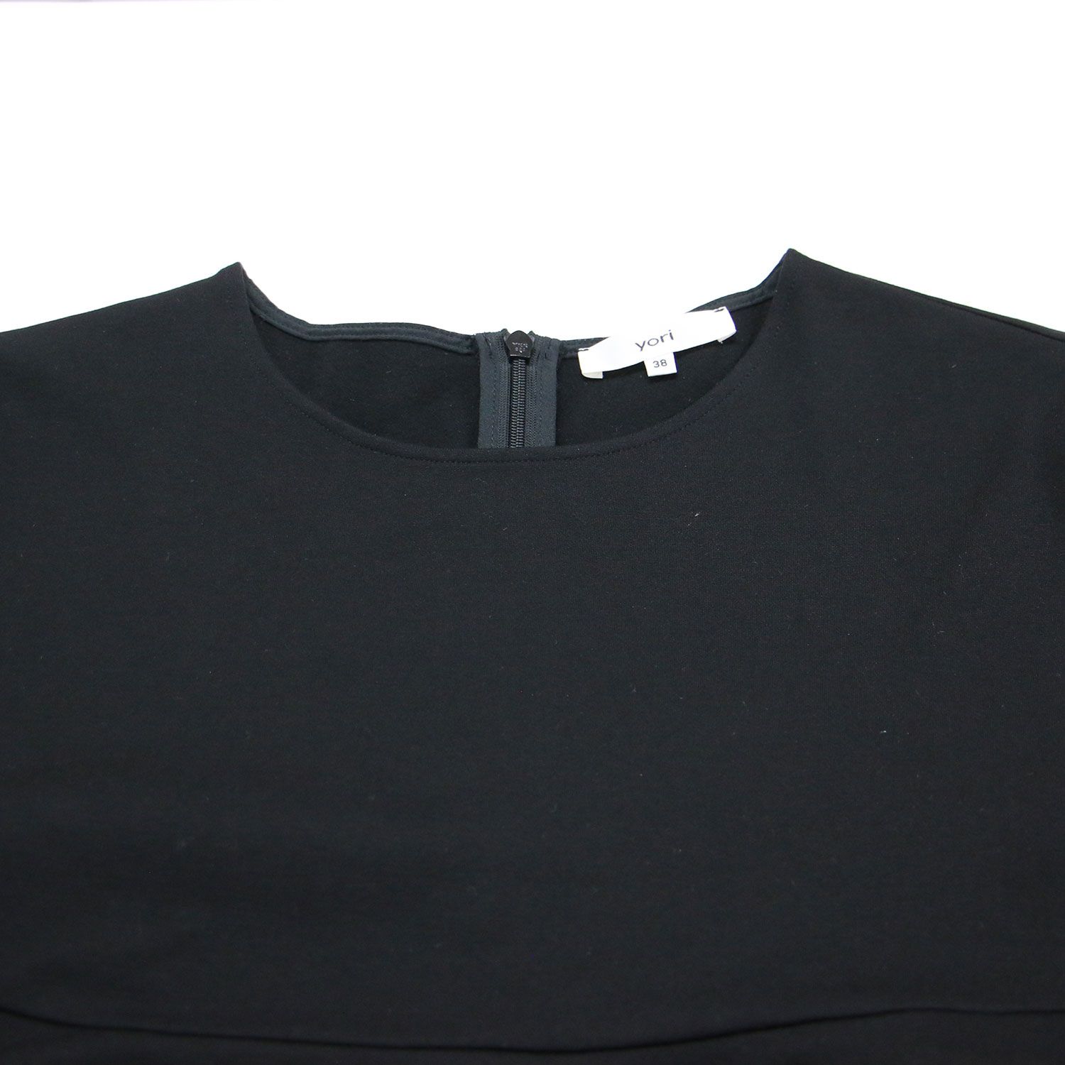 yori ヨリ ブラウス ブラック 黒 サイズ:38(M) | 23秋冬 ぬくぬく