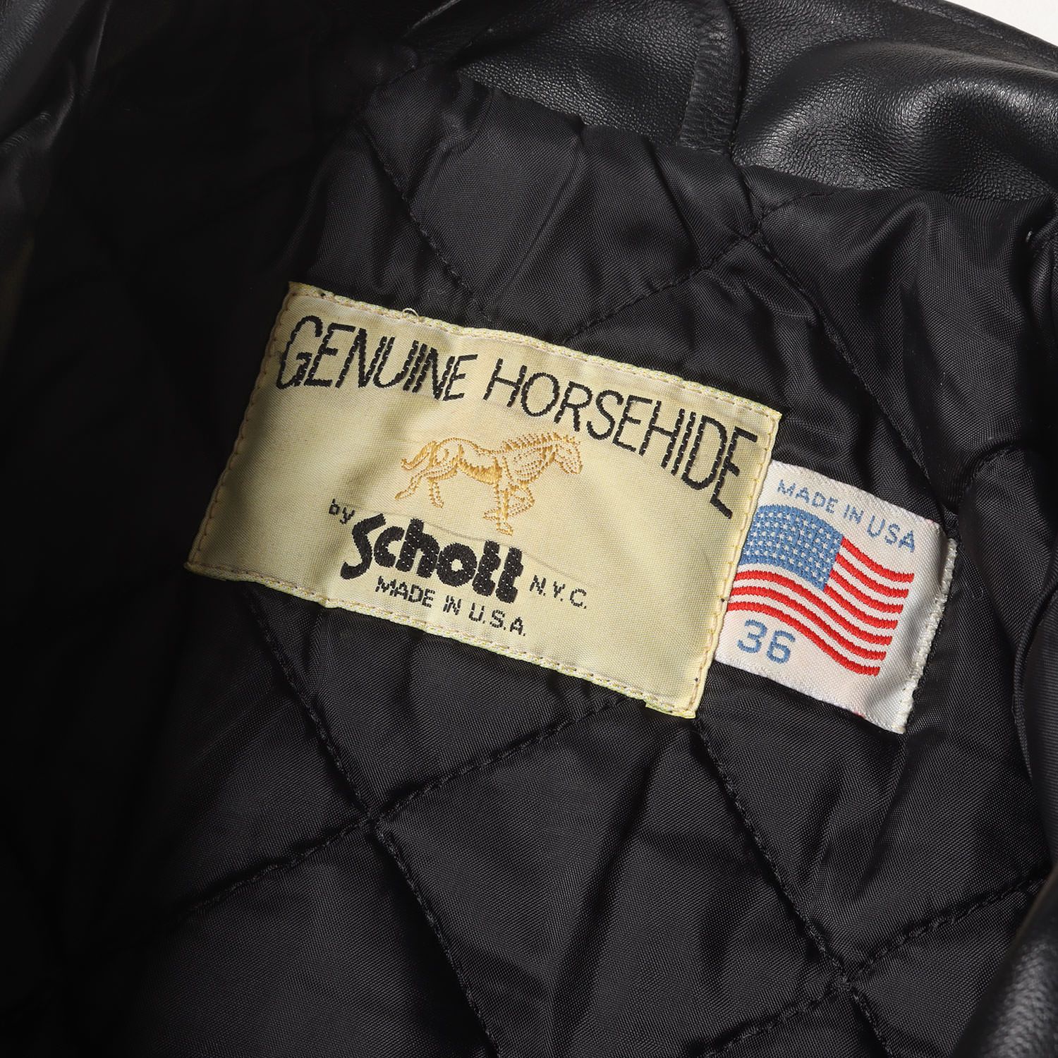Schott ショット ジャケット ブラック 黒 サイズ:36 | USA製 641HH