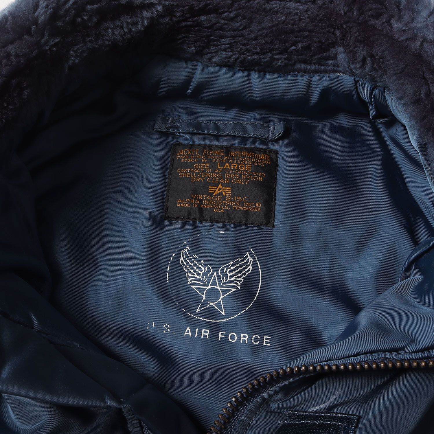 ALPHA アルファ ジャケット ブルー サイズ:L | USA製 50s復刻モデル