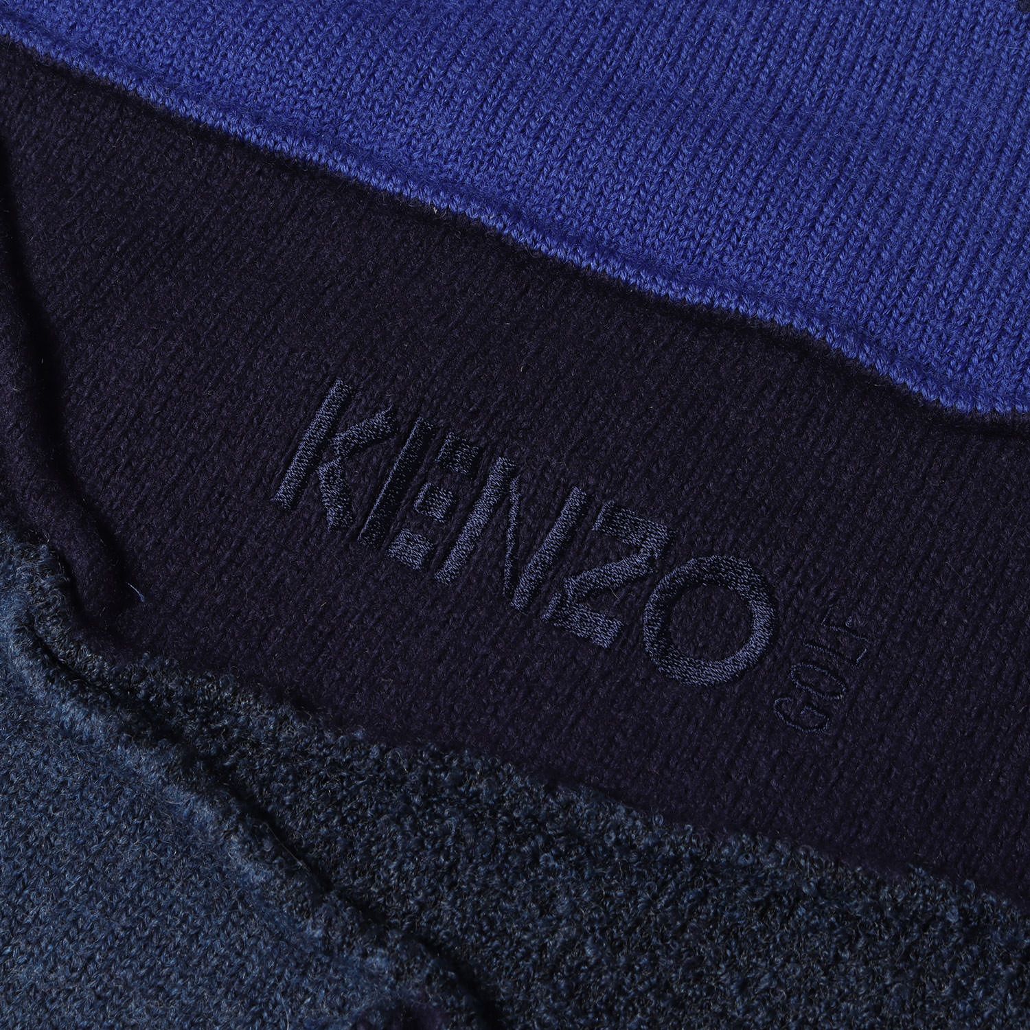 KENZO ケンゾー ニット ブルー ネイビー サイズ:4 | 90s GOLF パッチ
