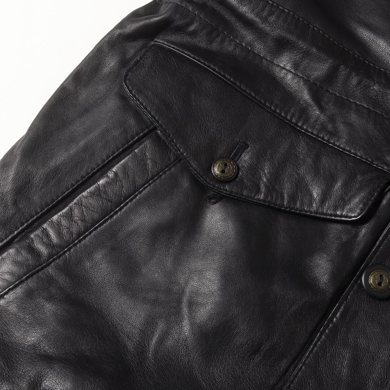 90s - 00s ヴィンテージ古着 | 90s シープスキンレザー ジップ カー