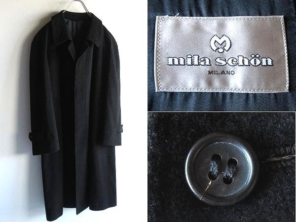 最高級 Mila Schon ミラショーン 100カシミヤ ソフトメルトン ラグラン