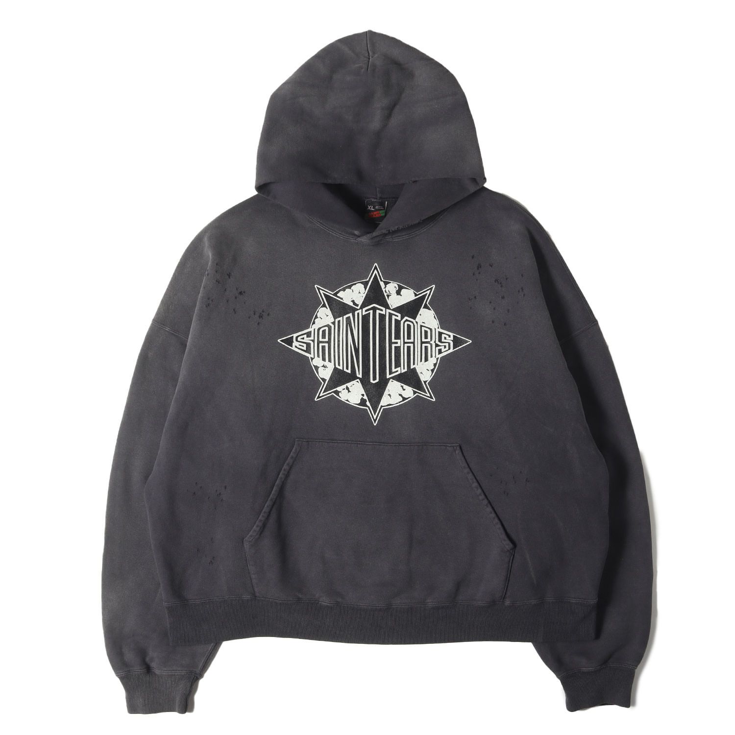 美品】SAINT MICHAEL セントマイケル パーカー ブラック 黒 サイズ:XL