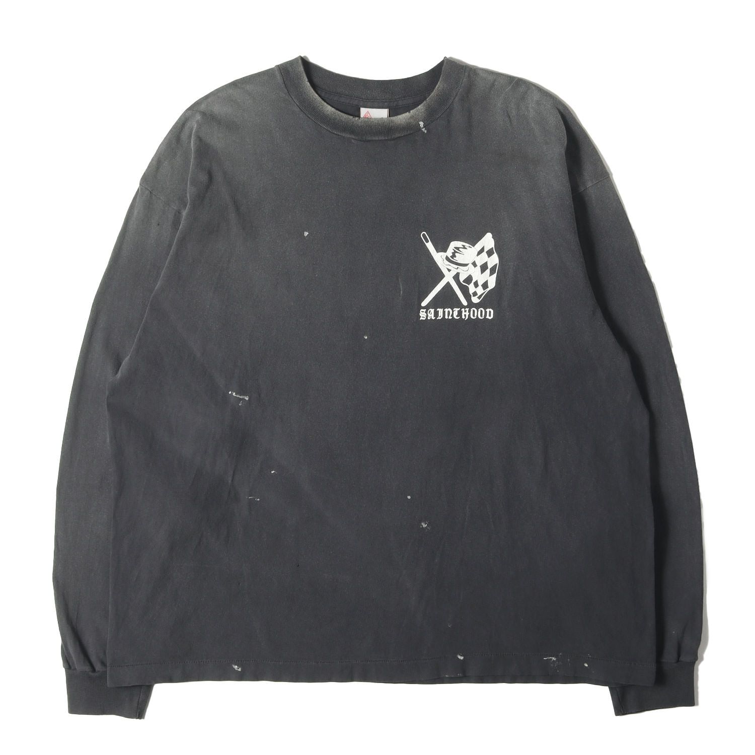 美品】SAINT MICHAEL セントマイケル Tシャツ ブラック 黒 サイズ:XXL 