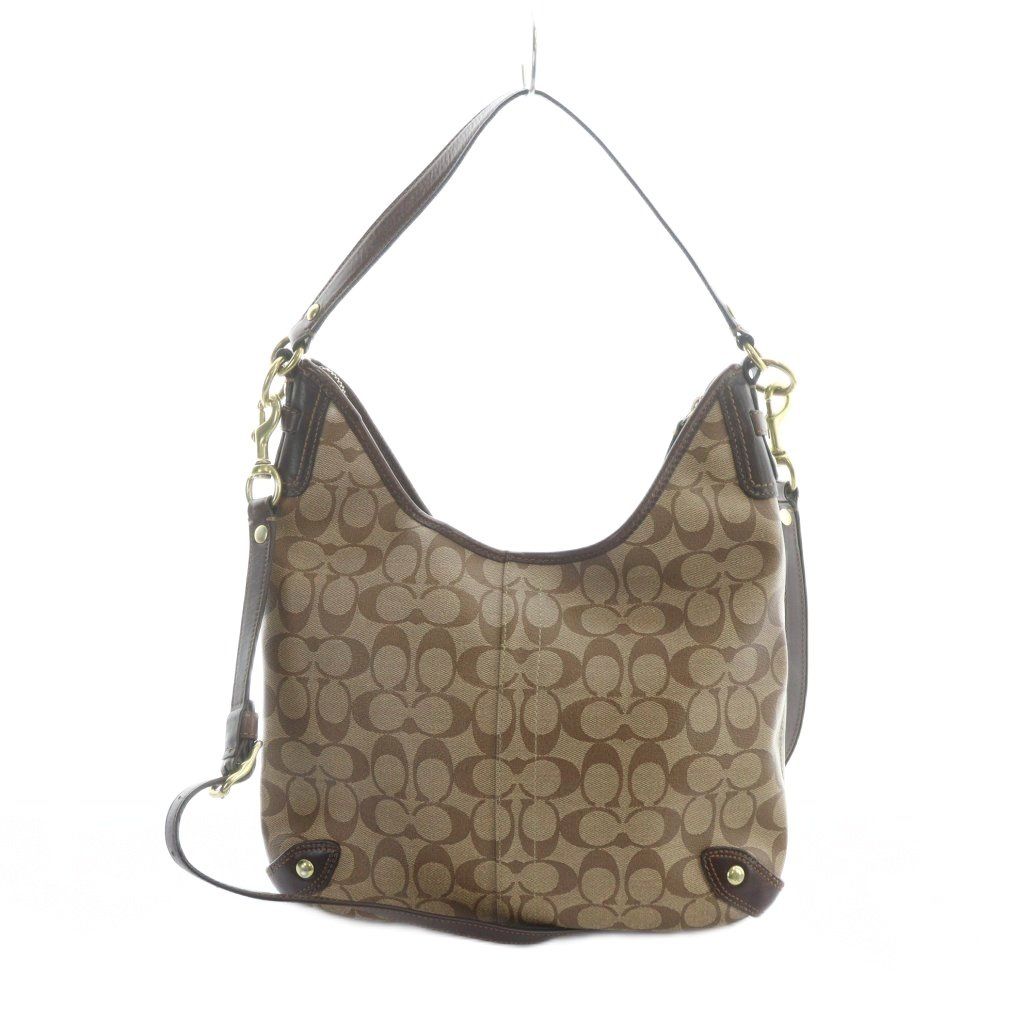 コーチ COACH 13193 ハンドバッグ ショルダー 2WAY ロゴ PVC レザー