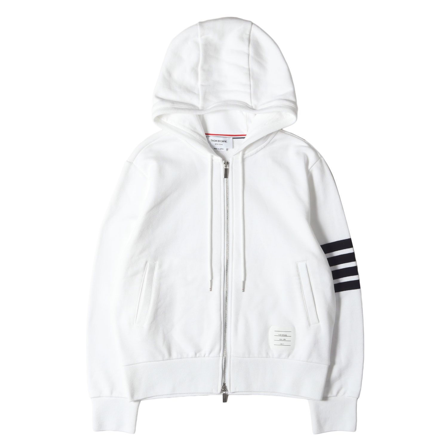 美品】THOM BROWNE トムブラウン パーカー ホワイト 白 サイズ:2