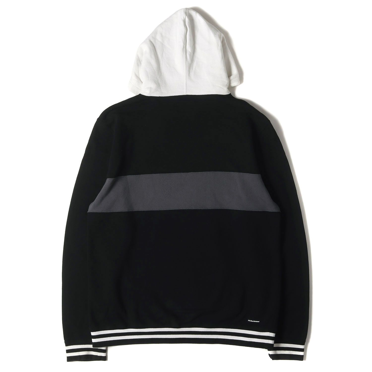 F.C.Real Bristol エフシーレアルブリストル パーカー ブラック 黒 サイズ:XL | ロゴ スウェット パーカー (COLOR BLOCK PULL OVER) | トップス フーディー【メンズ】【中古】 Bristol (エフシーレアルブリストル) 23AW ナンバリングロゴ