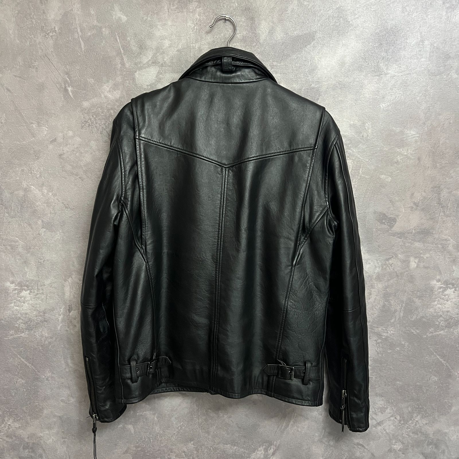 馬革 Liugoo Leathers シングルライダース 黒 サイズM - メルカリ