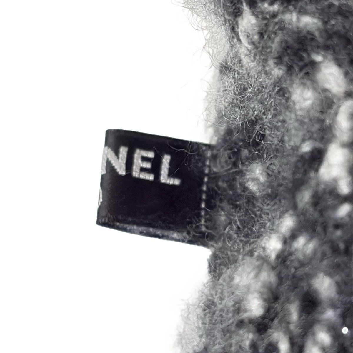 CHANEL(シャネル) 手袋 レディース - 黒×白 アームウォーマー/ココ