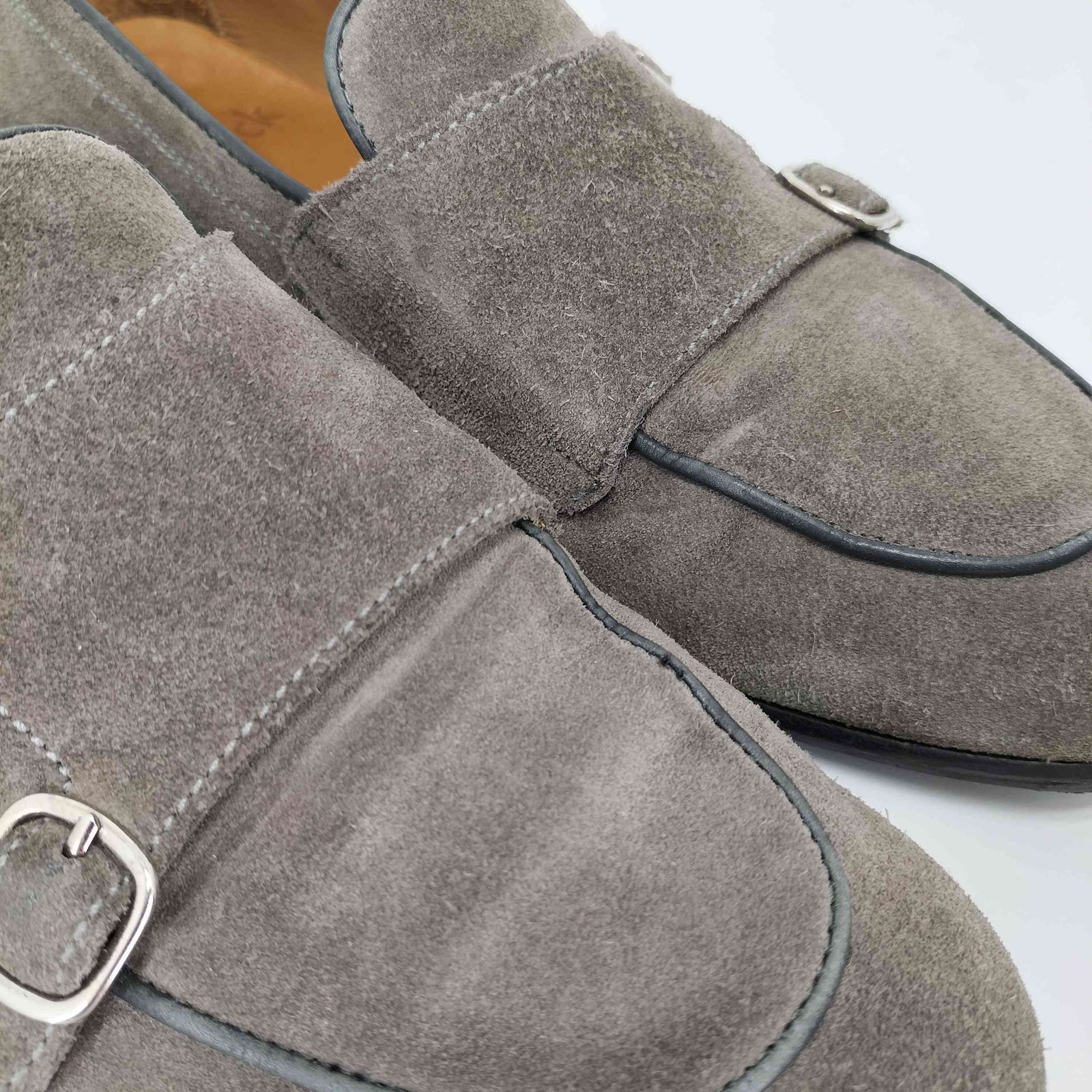 バーウィック Berwick ダブルモンクローファー スエード 5111GOSGGR