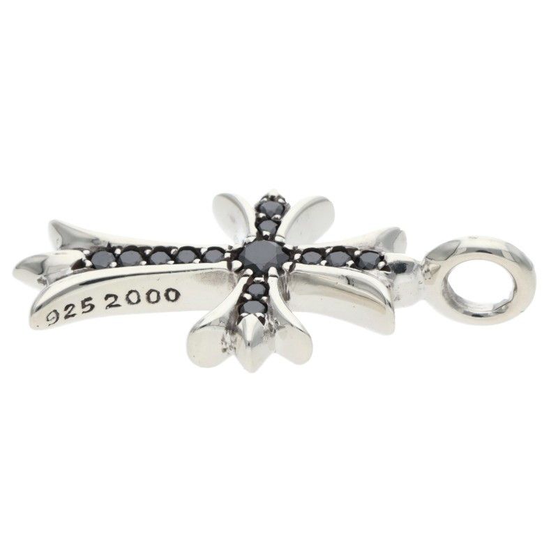 クロムハーツ TNY CRSF P/BLKDIA/タイニーファットクロス PAVEブラック