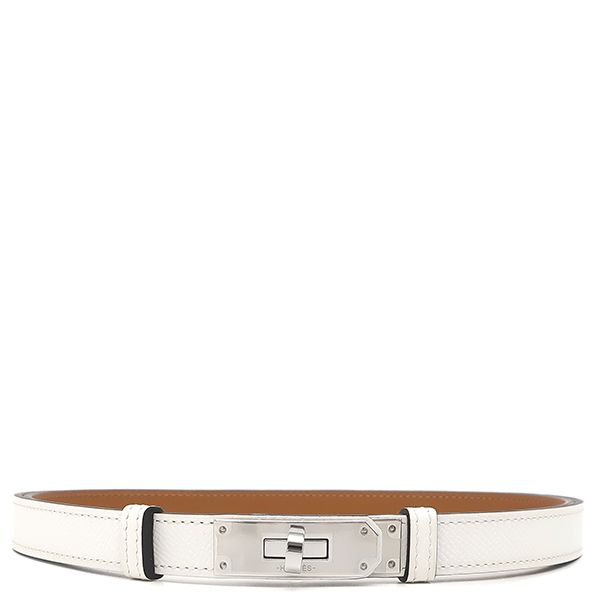 エルメス HERMES ベルト ケリー 18 ヴォーエプソン GP ホワイト