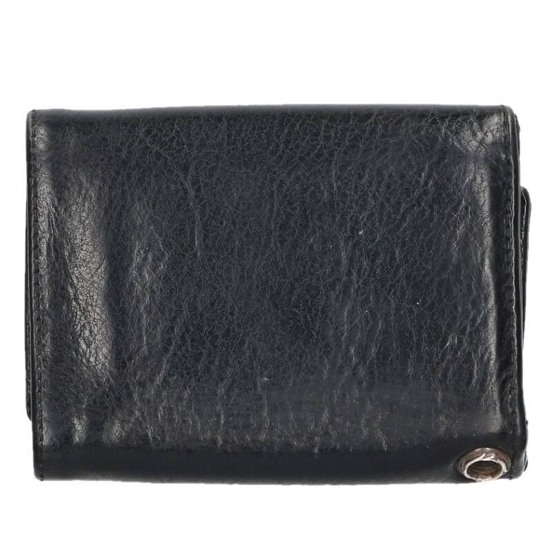 クロムハーツ 3FOLD/3フォールド クロスボールボタンレザーウォレット