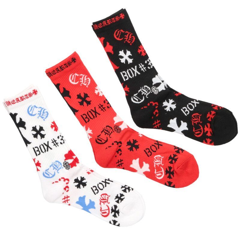 クロムハーツ SOCKS STENCIL 3PK ステンシル靴下 メンズ M - メルカリ