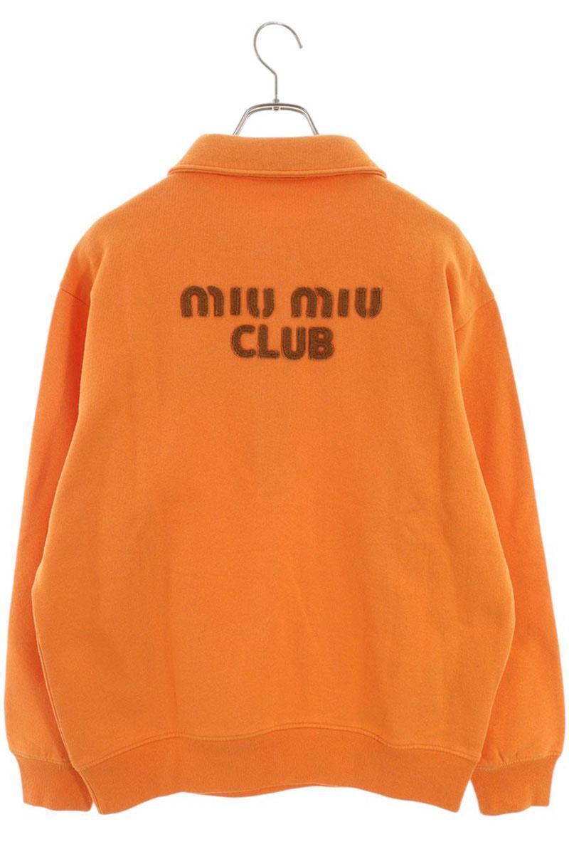 ミュウミュウ MJL988 ロゴワッペンポロスウェット レディース S - メルカリ