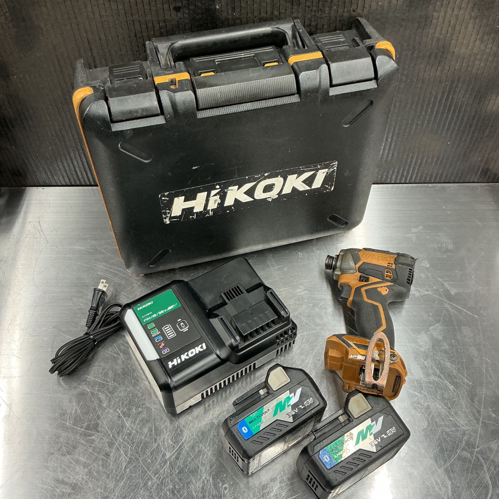 中古】 限定カラー！ハイコーキ/HIKOKIコードレスインパクトドライバ 