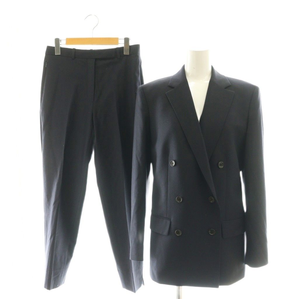 専用 極美品 22SS セオリー スーツ パンツ セットアップ ダブル セオリー Theory 24AW SLEEK FLANNEL HW BOXY DB JKT TAPER PANT