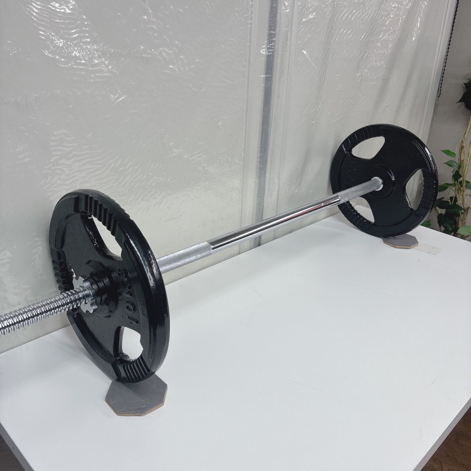 I395 ? 名古屋市近郊送料設置無料！ 美品♪ バーベルセット 20 